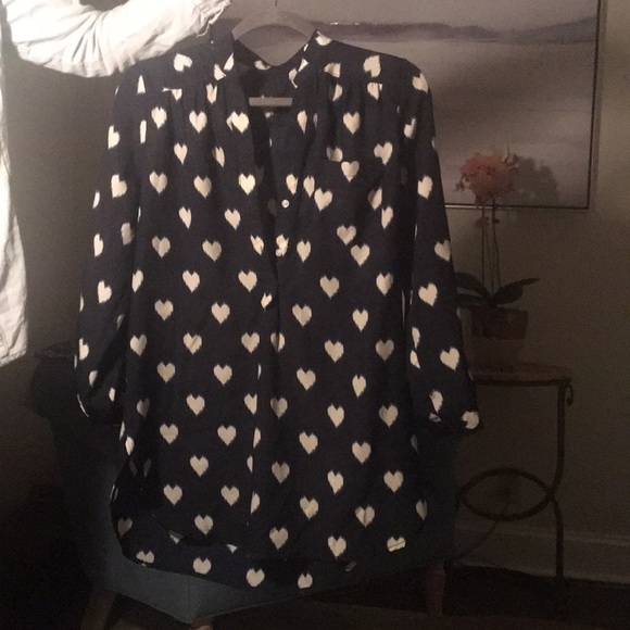 Tops - Navy and white top